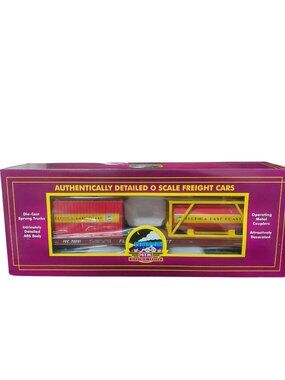 M.T.H. Electric Trains Florida East Coast Flat Car W/Tank Container 20-95403 NIB
